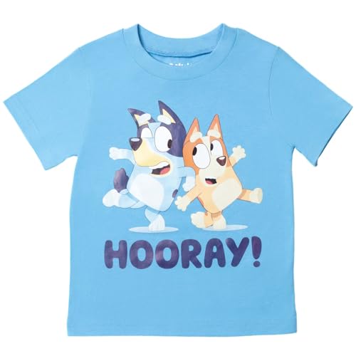 Image of Bluey T-Shirt and Mesh Shorts Outfit Set Infant to Big Kid Sizes (12 Months - 10-12)