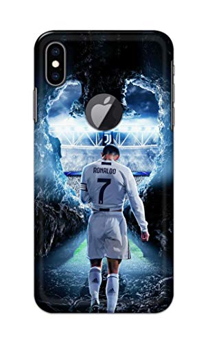 Image of Printed Hard Back Cover Case for Apple iPhone Xs Max Logo View Back Cover (Footbal Legend) -1302