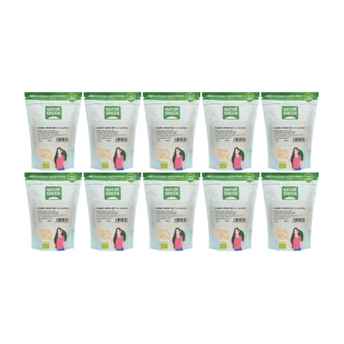 NaturGreen - Semillas de Sésamo Crudo Bio, 100% Ecológicas, Sin Gluten, Ricas en Fibra, Fuente de Proteínas, Pack 10 Unidades de 400 gr