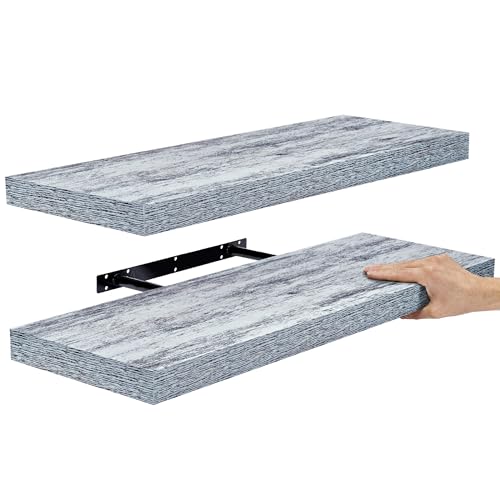 Sorbus Floating Shelves - 2 Pack 24 X 9 Inch