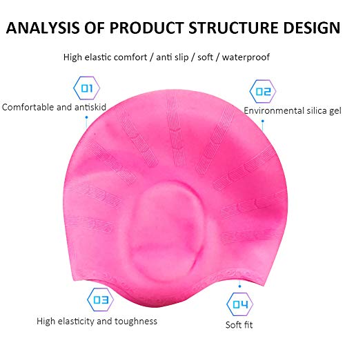 HIAME Cuffia da Nuoto, Cappelli da Nuoto in