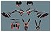 Hjunisshkm DST0955 Pegatinas de Motocicleta 3M Personalizadas Pegatinas Gráficos Kit de decancia gráfica para KTM Exc XCW XCF-W 2014-2016 HFDYJ