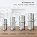 Gravity Water Filter System 2.25 G NSF Certified – Rust Free Stainless Countertop Water Filter | 2 Smart Carbon Filters | Steel Spigot | Manual Install | No Electricity or Plumbing required | Portable