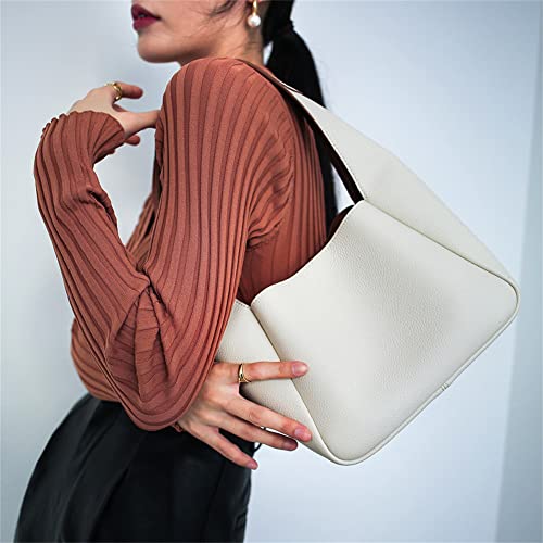 Image of JIUFENG Genuine Leather Bucket Tote Bag Commuter Underarm Shoulder Bag Women Purse