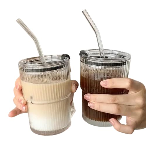 KiKiluxxa Ice Juice Drinks Glass Can Mug with Straw for Milk/Coffee/Green Tea Cup Set of 1-400ml Transparent Can Shape Cup (Clorokex Sipper 2) (B0CZ3QLCWZ) Amazon Price History, Amazon Price Tracker