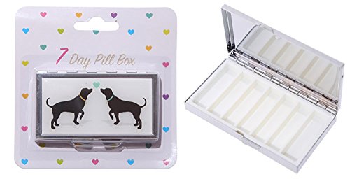 Melancholita Pillendose aus Metall 7 Day Pill Box Dogs Cover