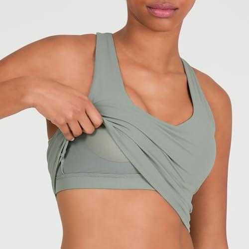 Image of YITTY Active Sports Bra Tank, Tank Top for Women with Built-in Bra, Racerback, Removable Cups, Low-Impact Yoga and Gym