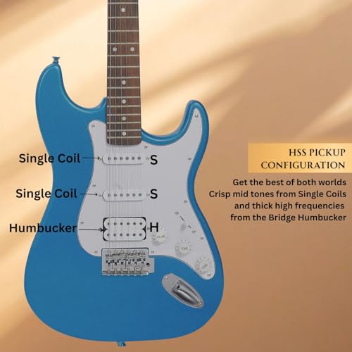 Image of Vault ST1 Premium Electric Guitar - Metallic Blue