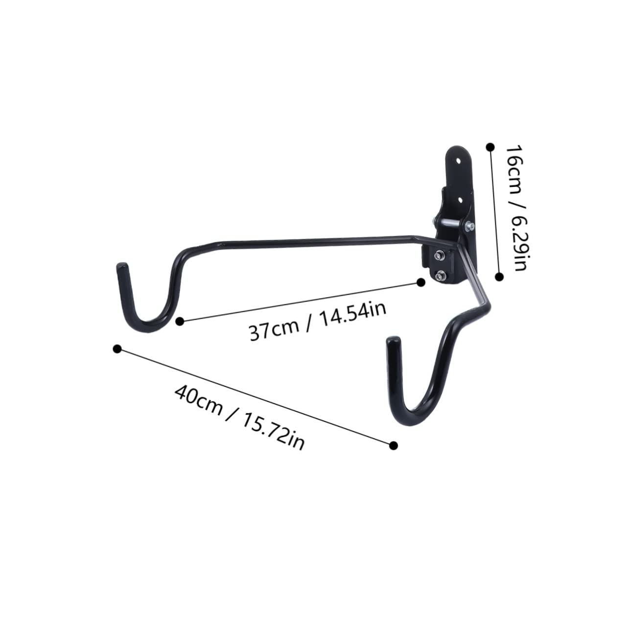 Totority Bike Wall Mounted Storage Rack Hanger for Durable Space Saving Bike Parking Supports All of Bikes Heavy Duty Construction for Home and Garage Use