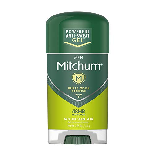 Mitchum Antiperspirant Deodorant Stick for Men, Triple Odor Defense Gel, 48 Hr Protection, Dermatologist Tested, Mountain Air, 2.25 oz #1