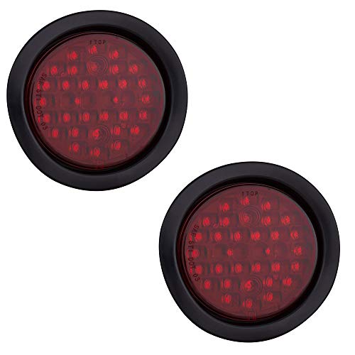 Luces LED traseras rojas 4" 32 LED para camiones y semis miniatura 1
