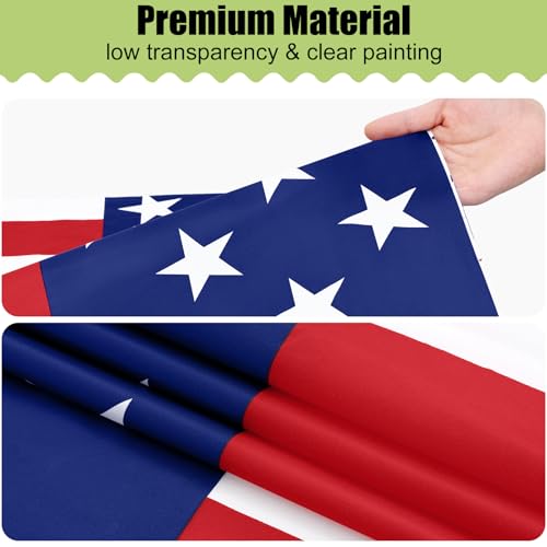 Image of Smiry Disposable Table Cloth 3 Pack, 54 x 108 Inch Waterproof Plastic Tablecloth, Decorative Rectangle Table Covers for Party, Birthday, Picnic, American Flag