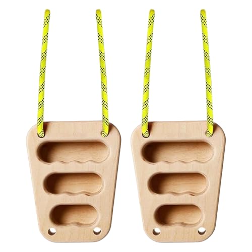 2 Piezas Hangboard de Entrenamiento Portátil para Escalada, Tabla Multipresa de Escalada de Madera, Aumenta tu Fuerza y Resistencia en los Dedos, Mejora tu técnica, Diapasón Escalada, Presa Escalada