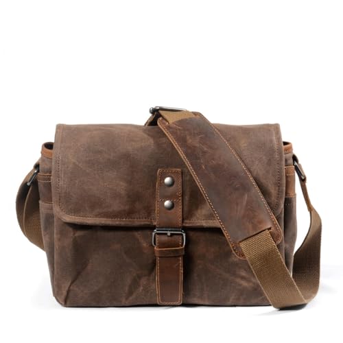 Sac photo reflex en toile micro : besace bandoulière compacte pour appareil photo extérieur
