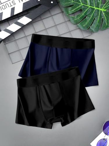 Image of HK47 Men Underwear Pack, Ice Silk Stretchable Breathable Trunks, Regular Fit Men's Brief, Anti Bacterial Quick Dry Innerwear for Men