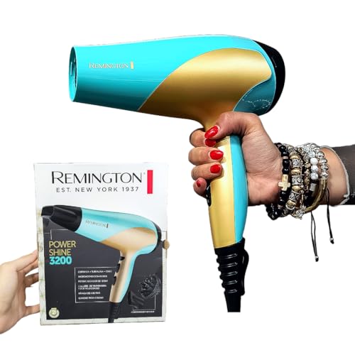 Recopilación de Secadora Blue Point más recomendados. 41 Secadora de Cabello Blue and Gold Ceramica y Turmalina D3190TG Remington