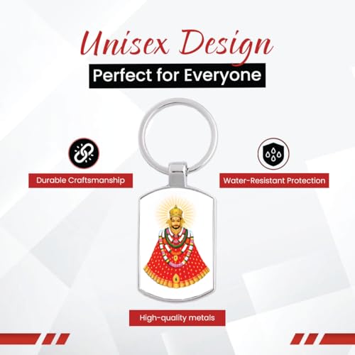 Image of Stylish Metal Keychains with Permanent Glossy Print - Inspirational Quotes & Spiritual Designs - Perfect Key chains for loved ones, Personal Use, Gifts & Return Gifts