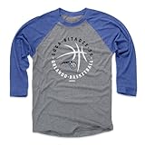 500 LEVEL GOGA Bitadze Orlando Magic 3/4 Sleeve T-Shirt - GOGA Bitadze Orlando Magic Player Ball WHT (Royal/Heather Gray, XX-Large)