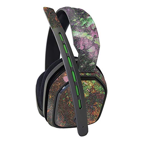 MightySkins Glossy Glitter Skin Compatible with Astro A10 Headset - Paint Drip | Protective, Durable High-Gloss Glitter Finish | Easy to Apply, Remove, and Change Styles | Made in The USA