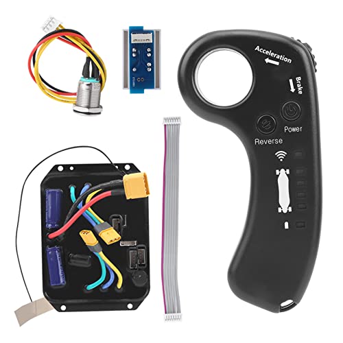 Tomantery Kit de Controlador de Accionamiento Doble de Alto par de 36 V para Scooter Eléctrico de Cuatro Ruedas, Función de Alarma de bajo Voltaje, para Monociclo de Scooter, Plástico, como Se