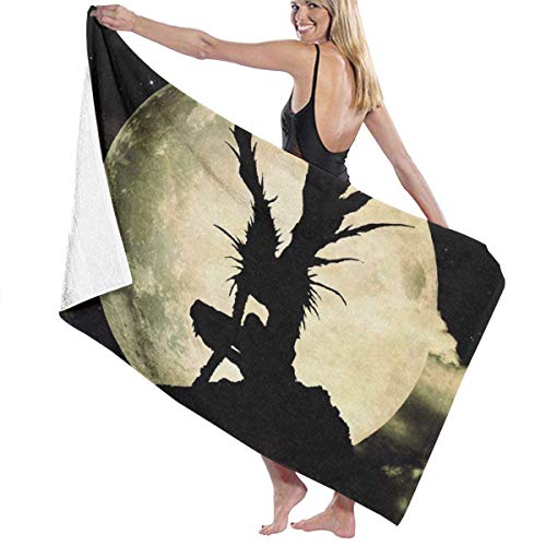 BGDFN Großes Handtuch, DeaTh NoTe Badetuch für Erwachsene, toll bedruckte Badetücher für sportliche Sportarten, 80 x 130 cm Cover