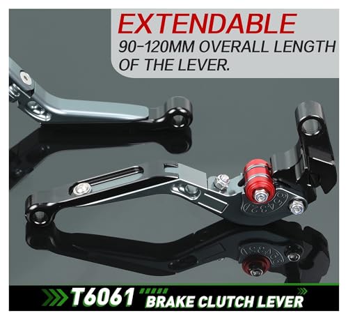 Palancas freno moto Suzuki GSX1250FA 2010-2016 de embrague CNC regulables y plegables 4