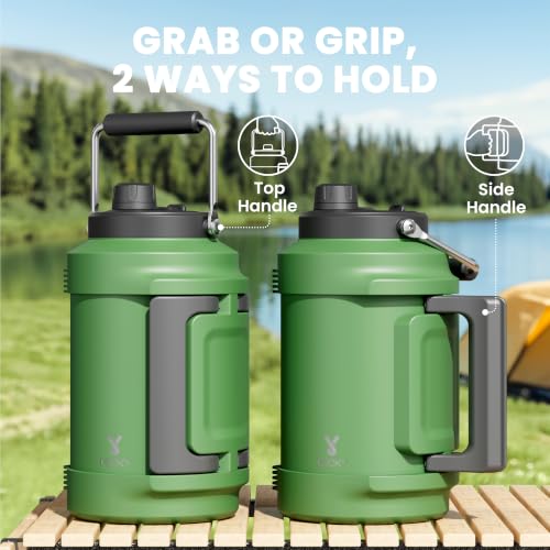 Image of Meoky 1 Gallon Insulated Water Bottle, 128 oz Stainless Steel Water Jug