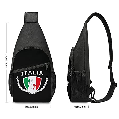 FunnyStar Italia Italy Italian Map Flag Sling Bag Crossbody Backpack Shoulder Chest Daypack For Travel Hiking2