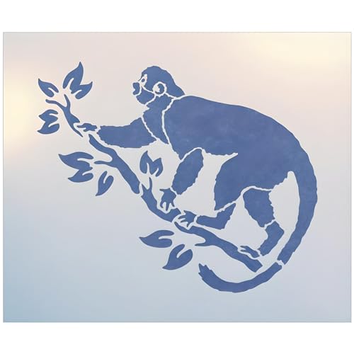 Monkey 2 Stencil Template
