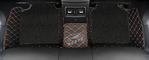 Image of 7D Premium Imported Car Foot Mat for Audi A3 Auto (2016-2026)|Luxurious & Elegant Look | 100% Waterproof and Dust Proof | Custom Fitted Car Floor Mat-Black and Tan Stich