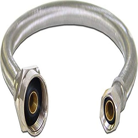 KISSLER 88-2908 Toilet Supply Line, 3/8x7/8, 12in.L Cover