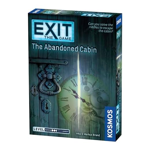 Exit: The Abandoned Cabin | Exit: The Game - A Kosmos Game | Kennerspiel Des Jahres Winner | Family-Friendly, Card-Based at-Home Escape Room Experience for 1 to 4 Players, Ages 12+