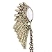 FEESHOW Sweater Clip Collar Clip Angle Wings Brooch Pin Tassels Collar Pin Shirt Collar Pin Brooch Antique Bronze One Size