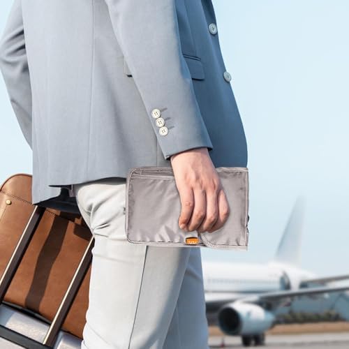 Pochette Tour De Cou Voyage Réglable - Sac De Cou Antivol RFID Pour Passeport Et Smartphone