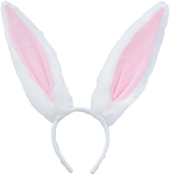 Bunny Ears Headband,Plush Hair Accessories for Women Girls Cute Rabbit Ears Headbands