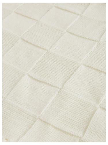 MakeMeChic Women's High Neck Fringe Trim Sweater Vest Tops Sleeveless Slim Fit Knit Tops3