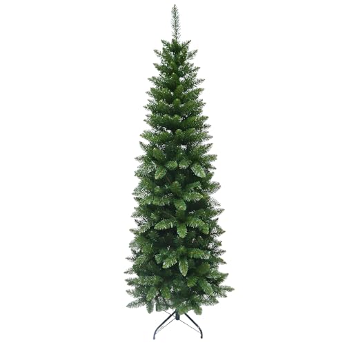 Maury's Albero di Natale Artificiale Extra Slim Sintetico Verde...