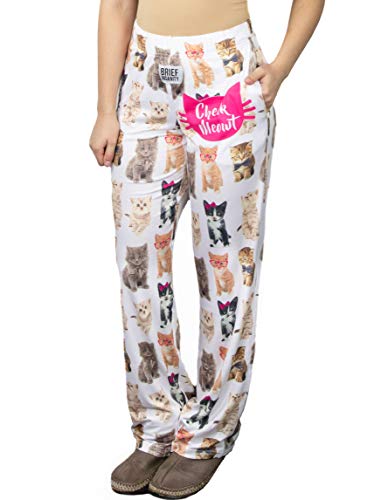Collections Etc Check Meowt Adorable Kittens Polyester Lounge Pants