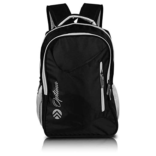 OPTIMA Polyester 15.6-inch Black Water Resistant Travel Laptop/Business Slim Durable College/School Backpack