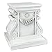 Design Toscano Classic Statuary Garden Plinth Base Riser, Medium 12 Inch, Polyresin, Antique Stone
