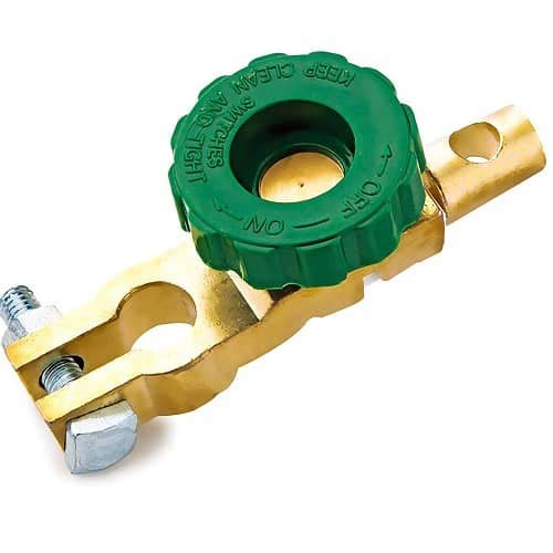 AUTOZOCO Interruptor de desconexion del Aislador de la bateria, Interruptor universal de batería de coche, 6V-24V 125A, se adapta a la mayoría de conectores con polo de batería de 14 a 17 mm