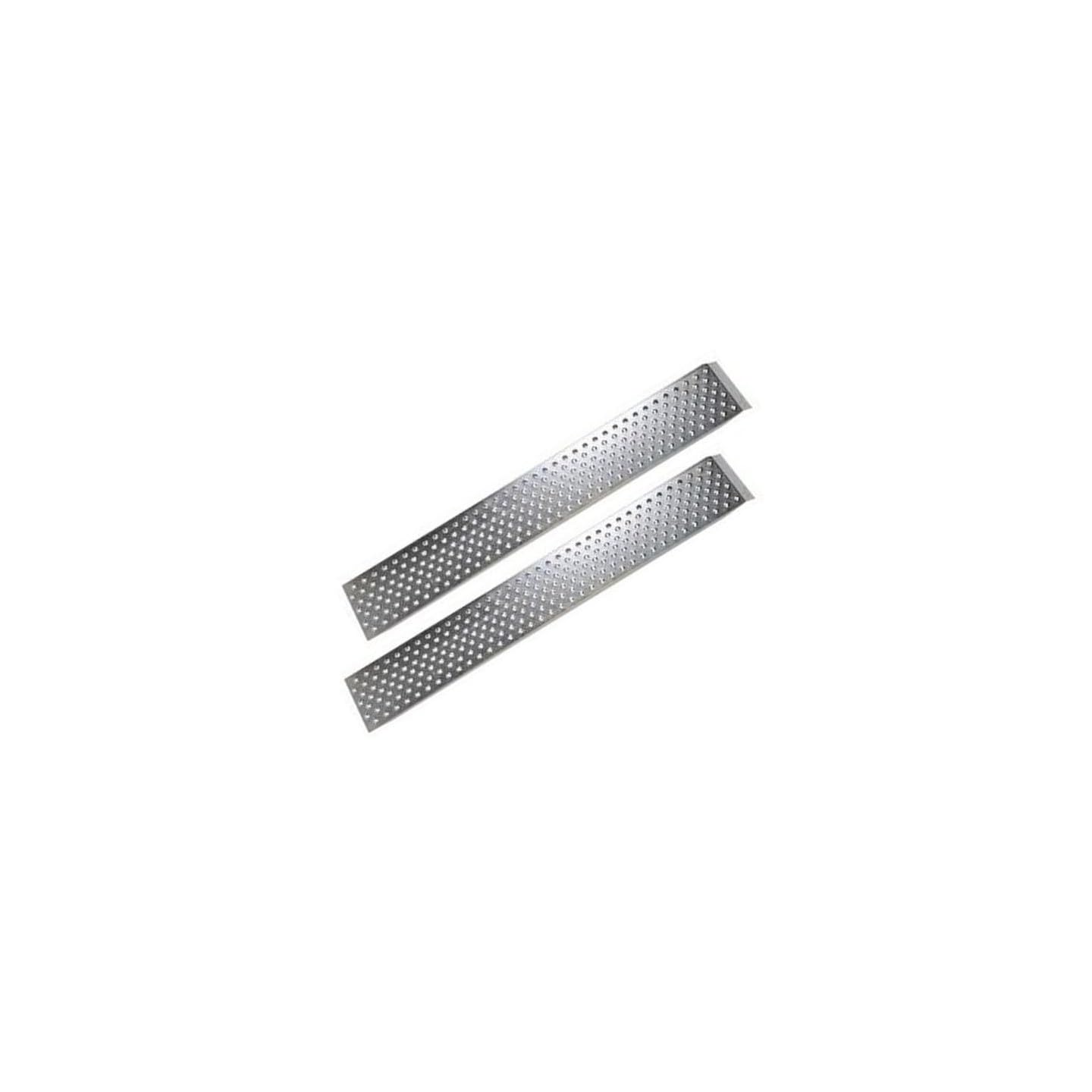 ProBache - Lot de 2 rampes de chargement en acier galvanisé