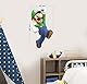 BOARA Wandaufkleber, Wandbilder Luigi, Wandtattoo Super Mario Pattern 980mmX 482mm