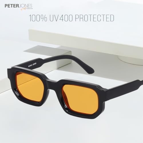 Image of Peter Jones Unisex Broad Frame Square UV /UB Protected Sunglasses (3887)