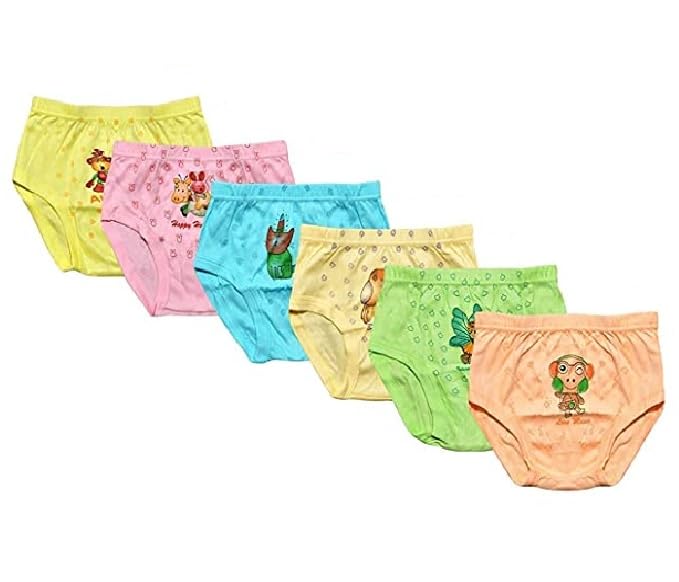 Baba & Baby Girls Cotton Brief Panty Innerwear Pack of 6 Pc - Review, Price and Buying Guide