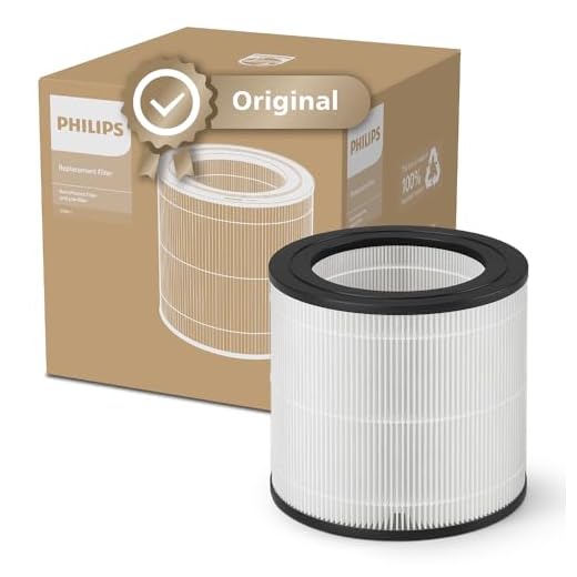 Philips Filtro de Repuesto Original para Purificador de Aire Serie 600 AC0650, AC0651, HEPA NanoProtect, 12 Meses de Vida Útil (FY0611/30)