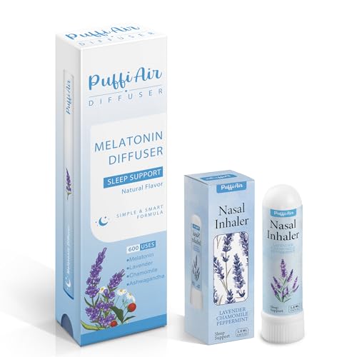 Image of PUFFIAIR Herbal Diffuser Pen 600 Uses and Nasal Stick (Lavender + Nasal)
