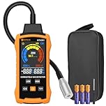 Neoteck Natural Gas Detector Gas Leak Detector with 12 Inch Gooseneck Locating The Source of Propane, Natural Gas, and Combustible Gas Leak for Home and RV