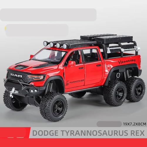 Image of RAM Mammoth Monster Truck Toy Car for Kids | Big Size Off-Road Pickup Truck Model with Built-in Jumpers Suspension | Heavy Duty Toy Vehicle for Boys & Girls