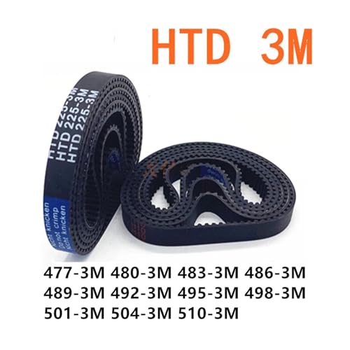 Courroie HTD3M en caoutchouc de 6 mm pour imprimante 3D et machine CNC - 3